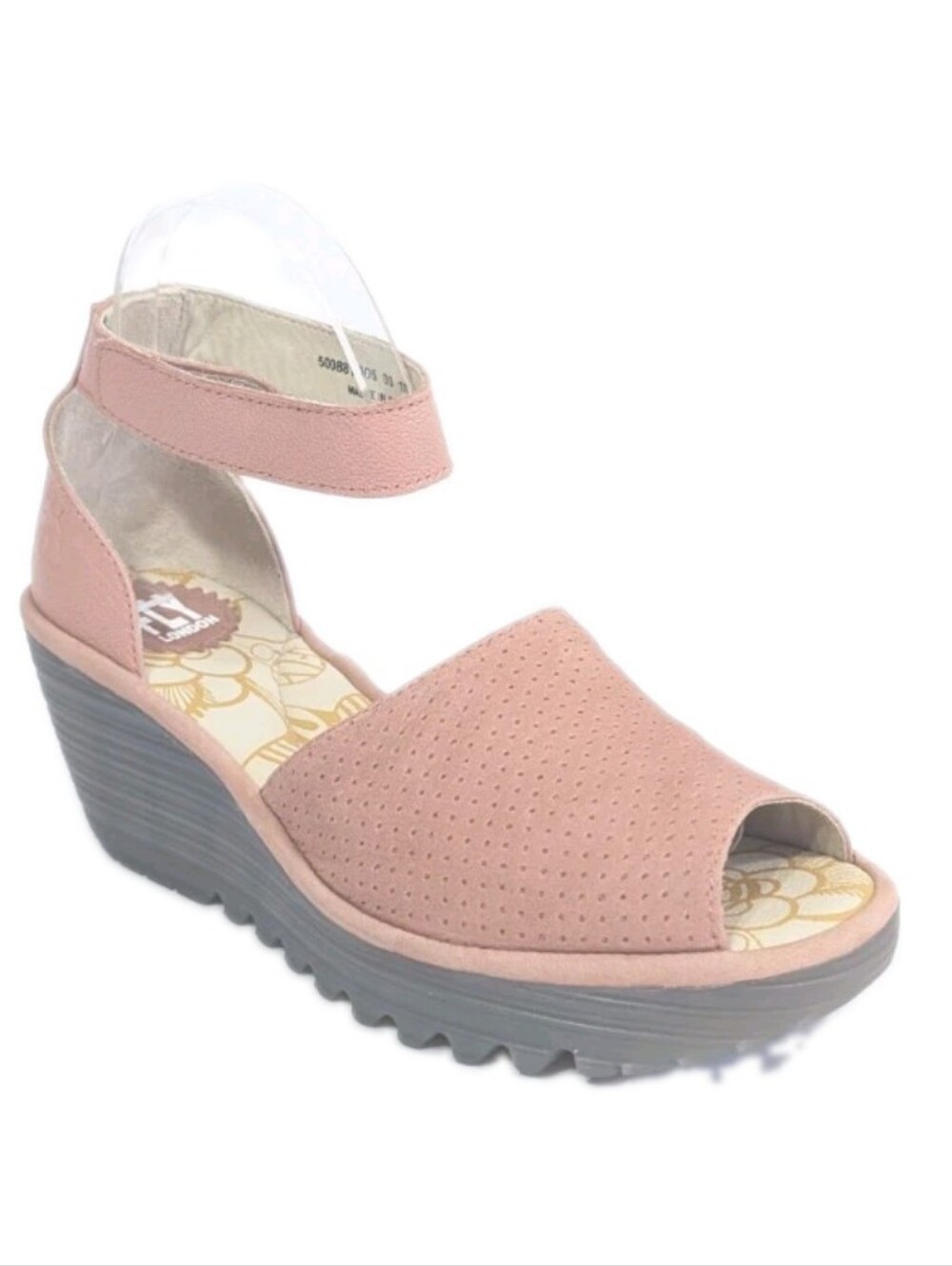 Fly London Sandals Eu 39 New Wedge Heel Women Platform Leather Shoes ankle strap